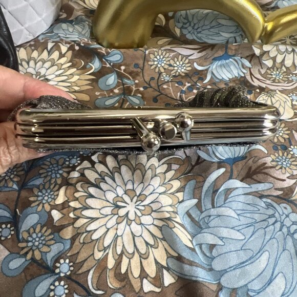 Vintage Buxton Triple Frame Coin Purse And Kiss-lock Vintage Black Coin Purse - Picture 3 of 16